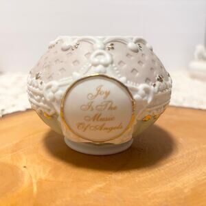 1997 Vintage Precious Moments Votive Holder – “Joy Is the Music of Angels”
